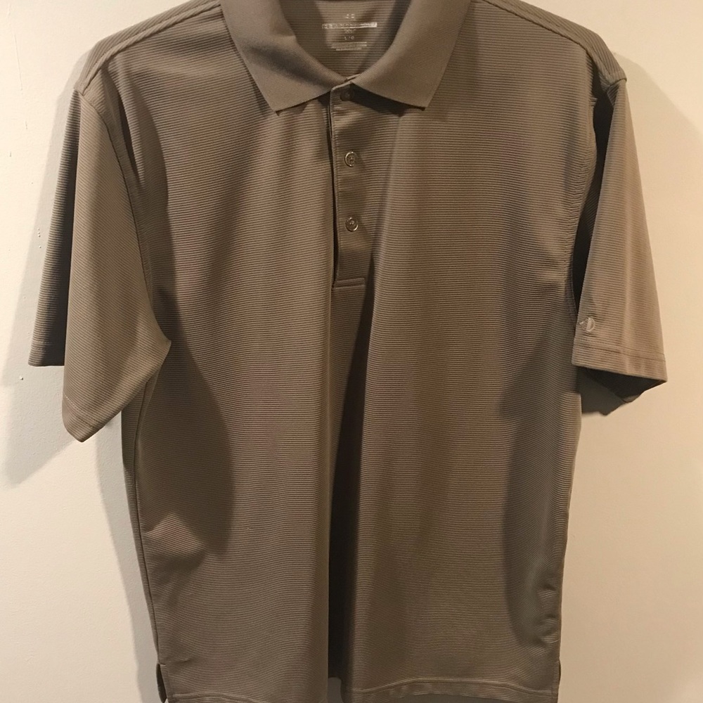 Grand AM Brand Golf Shirt. Large Size. Brown Color Very Comfortable Wear.